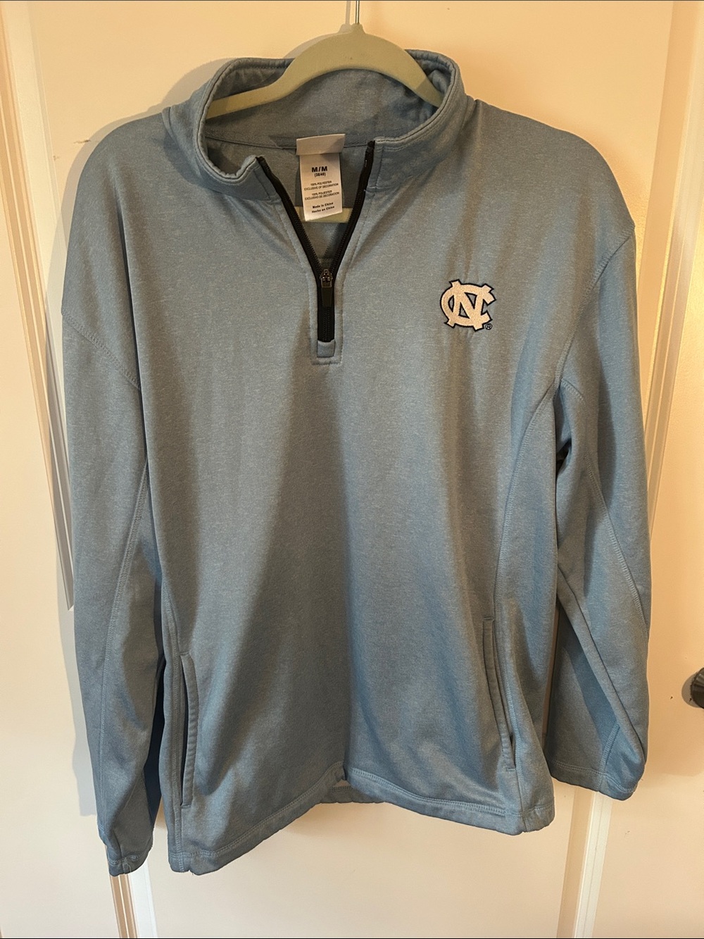 Knights Apparel Light Blue Zip-Up Pullover Sweater